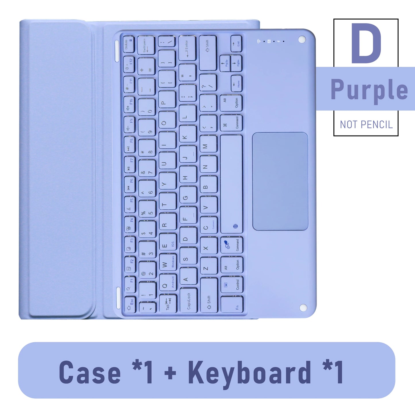 Wireless Magic Keyboard & Mouse Case for iPad Pro 11/13, Air 11/13, iPad 7-10 Gen – Bluetooth, Touchpad