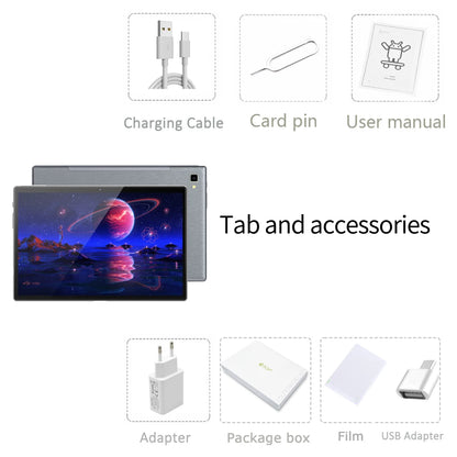 10.1" Android 12 Tablet – Octa Core, 8GB RAM, 128GB, 4G LTE, Dual SIM, GPS, Google Play