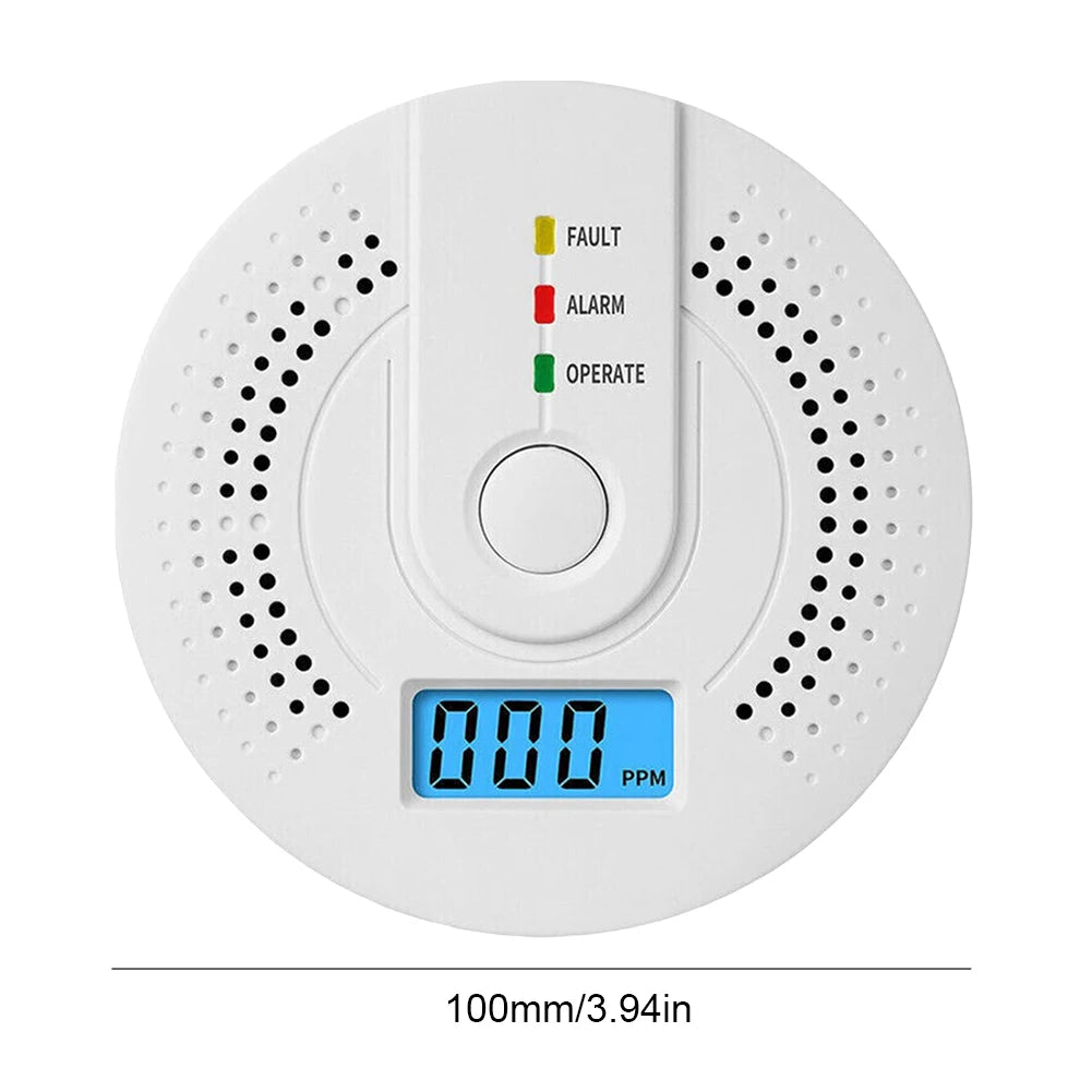 Digital Carbon Monoxide Detector – Sound Warning Battery Powered CO Gas Alarm