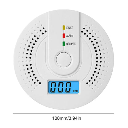Digital Carbon Monoxide Detector – Sound Warning Battery Powered CO Gas Alarm