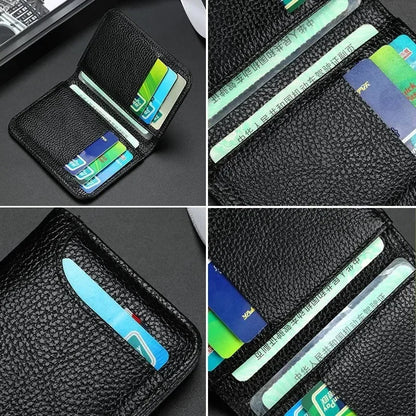 LISM Ultra-Slim PU Leather Credit Card Holder Wallet