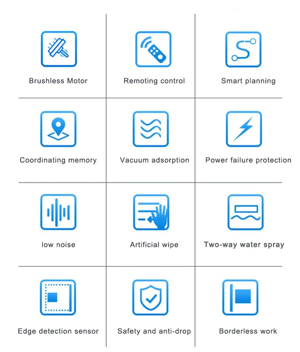 Purerobo W-V1S Robot Window Cleaner – APP Control, Auto Water Spray