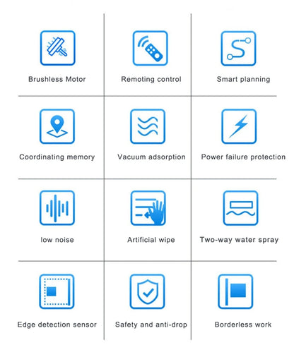 Purerobo W-V1S Robot Window Cleaner – APP Control, Auto Water Spray