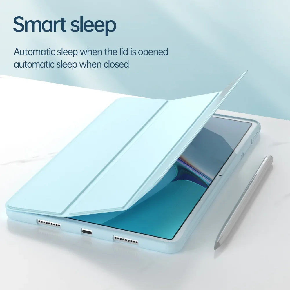 Redmi Pad 2 11" 2025 Case | Tri-Fold PU Leather | Shockproof | Stand | 6 Colors