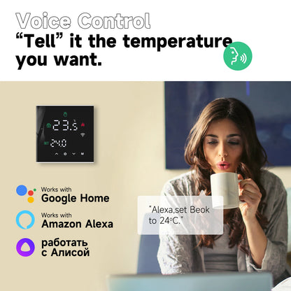 Beok Tuya Smart WiFi Thermostat for Electric & Gas Heating