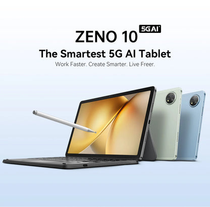 Blackview Zeno 10 5G AI Tablet – 11" FHD+ 90Hz, UNISOC T8200, 8800mAh, Quad Speakers, Android 15