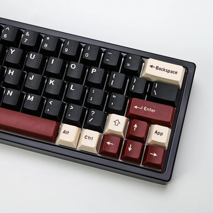 KBDiy Rome Set 174-Key Cherry Profile PBT Double Shot Keycaps – Jade Translucent for Mechanical Keyboards