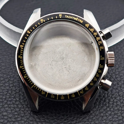 39.7mm Men's Watch Case for VK63 Movement – Metal Case with 20mm Strap Fit & Watch Box