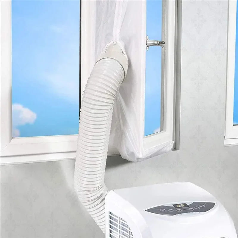 AirLock Window Seal for Portable Air Conditioner – 3m/4m Flexible Cloth Sealing Plate with Zip