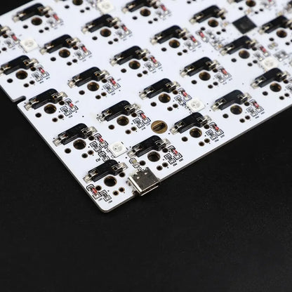 Idobao x YMDK ID75 VIA Hot-Swap PCB & Aluminum Plate Kit – 75-Key Replacement for XD75