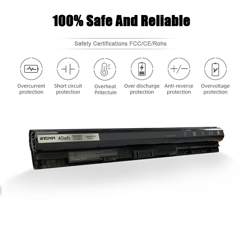 SKOWER Dell Inspiron & Vostro Replacement Battery M5Y1K 40Wh — 3451 3452 3458 3551 3558 3567 5555 5558 5559 5759