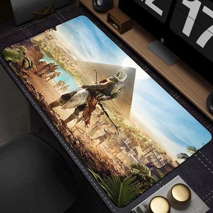 Assassin's Creed XXL Gaming Desk Mat – 900x400mm, Anti-Slip, Waterproof, Stitched Edges