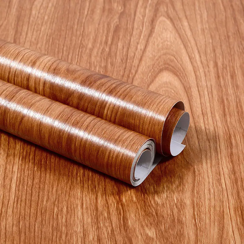 Self-Adhesive Waterproof Wood Effect Wallpaper Roll – PVC Vinyl