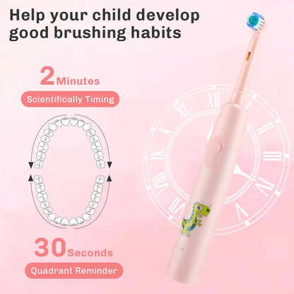 Smart Rotating Electric Toothbrush – 5 Modes, 4 Replacement Heads, Timer, Teeth Whitening, Rechargeable