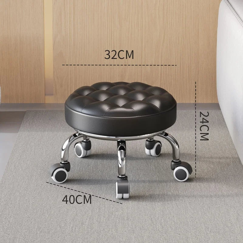 Universal wheel stool by R.E.D. Shopping with small wheels, suitable for household use and children’s learning to walk.
