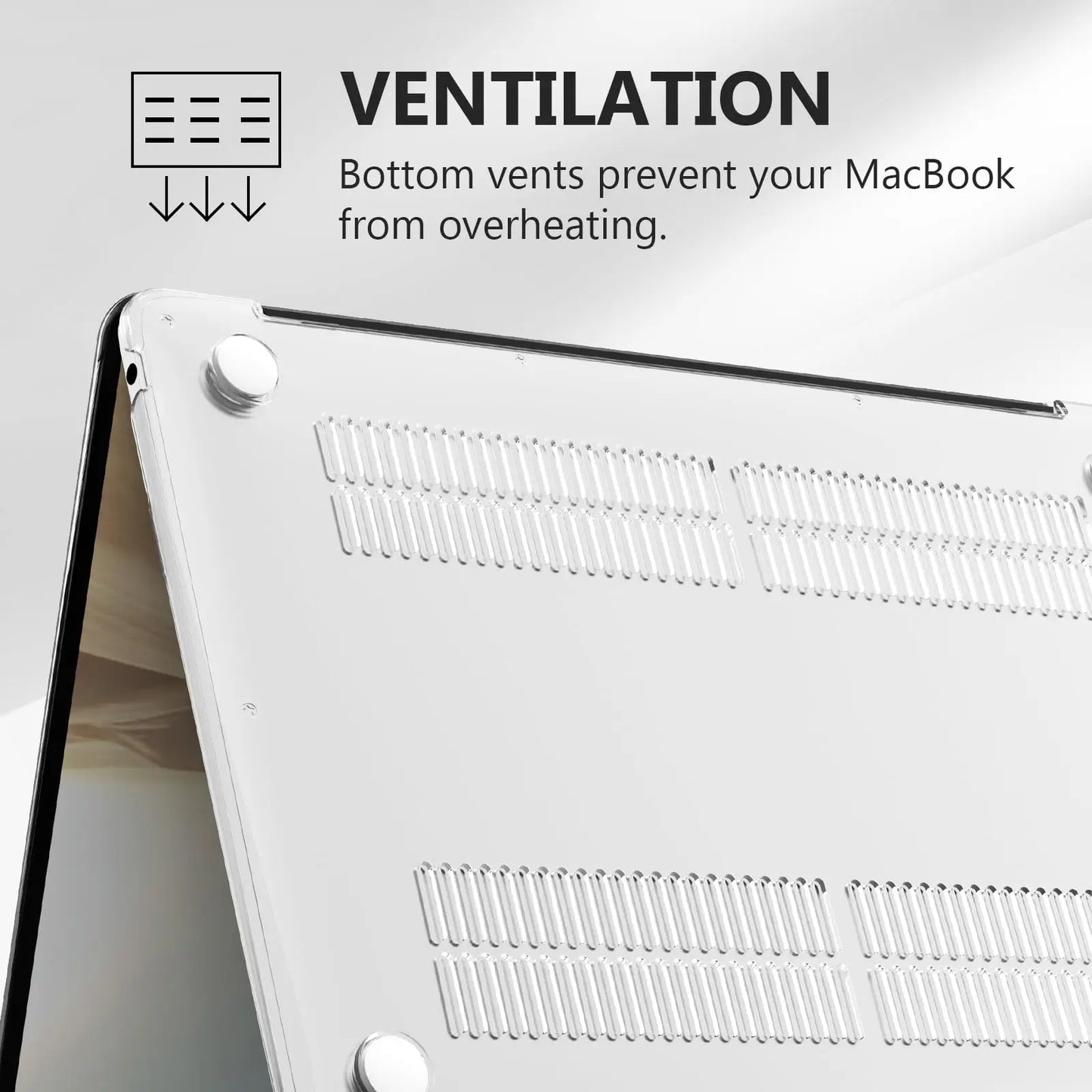 Transparent Hard Shell MacBook Case – MacBook Air & Pro 11" to 16" | M1 M2 Chip Compatible