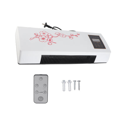 Portable Space Heater – Wall Mountable, Remote Control, Low Noise, for Bathroom & Bedroom
