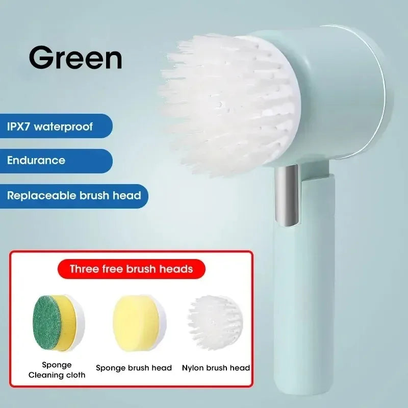 Electric Cleaning Brush | Multifunctional Rotary Scrubber for Kitchen, Bathroom & Balcony