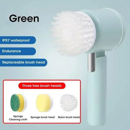 Electric Cleaning Brush | Multifunctional Rotary Scrubber for Kitchen, Bathroom & Balcony
