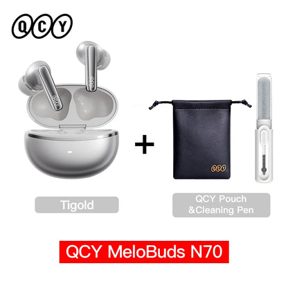 QCY MeloBuds N70 Wireless Earbuds – ANC, Bluetooth 6.0, LDAC, 50H, IPX5
