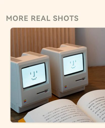Retro Macintosh Alarm Clock – Classic Desktop Ornament with Digital Clock Design