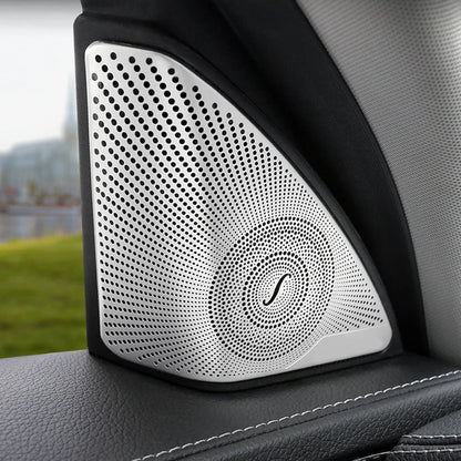 Car Audio Speaker Cover Trim for Mercedes Benz E/C/GLC Class – W213 W205 X253 Door Loudspeaker