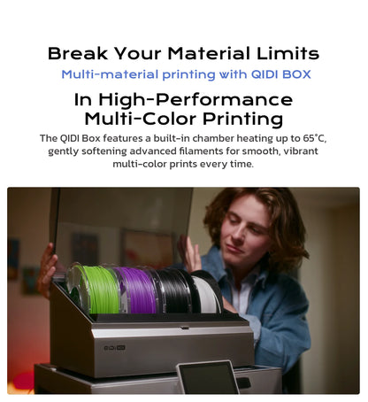 QIDI Q2 FDM 3D Printer – AI Camera, Enclosed, 65°C Heated Chamber, Air Filtration, 600mm/s