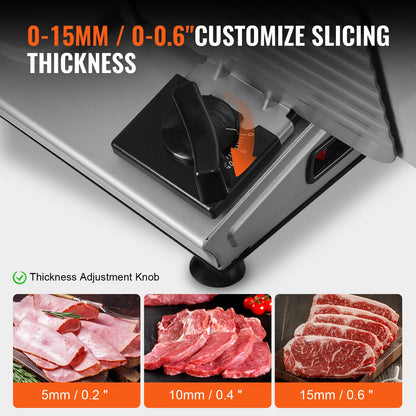 SucceBuy Electric Meat Slicer | 200W | 19cm Blade | Adjustable Thickness | EU 220V