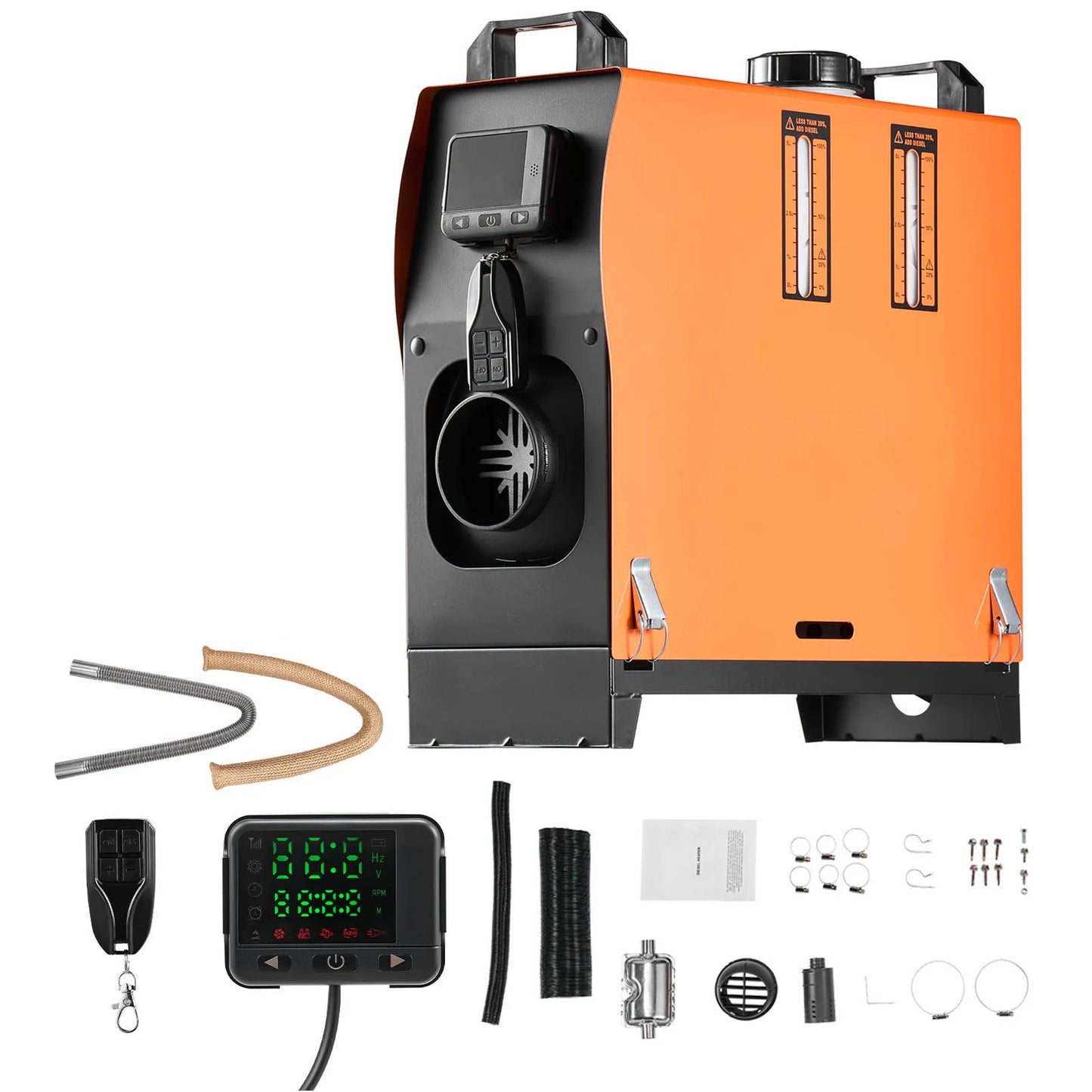 SucceBuy 8KW Diesel Air Heater | LCD Panel, Remote Control, Low Noise Parking Heater for Truck, Trailer & Boat