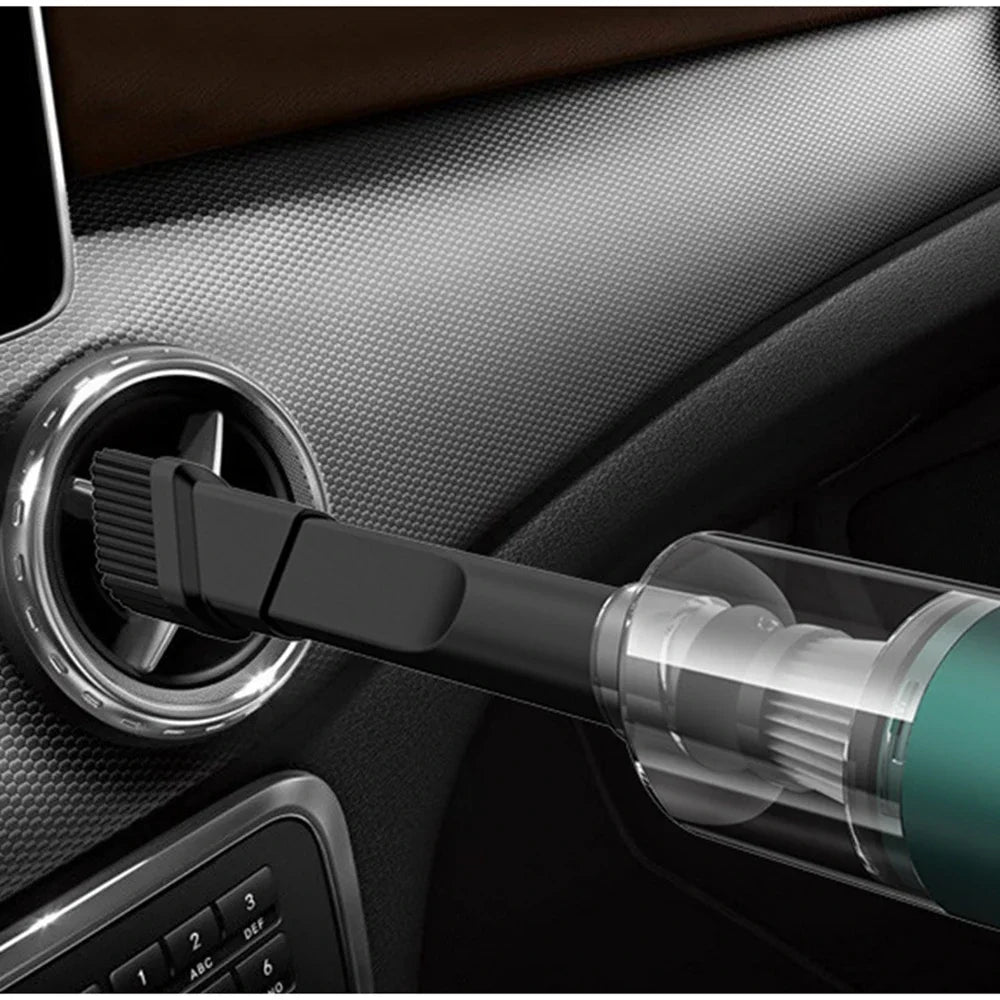 10,000Pa Handheld Vacuum Cleaner – Wireless, 25W, Bagless, Pet Hair, Car & Home (White / Black)