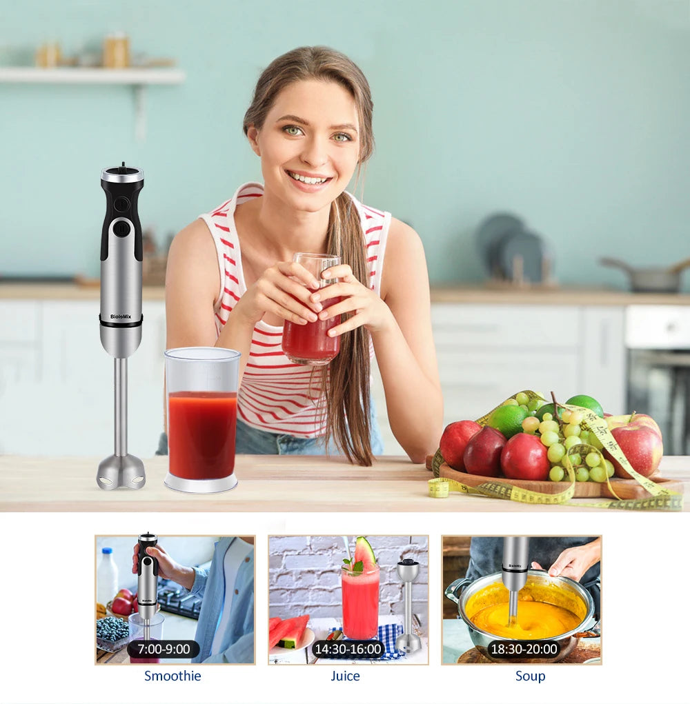 BioloMix 5-in-1 Blender TB-1800 | 1800W | Smoothie, Soup & More | EU 220V