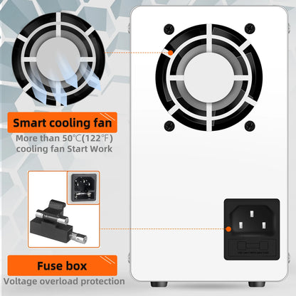 KUAIQU Adjustable DC Lab Bench Power Supply (30V–120V)