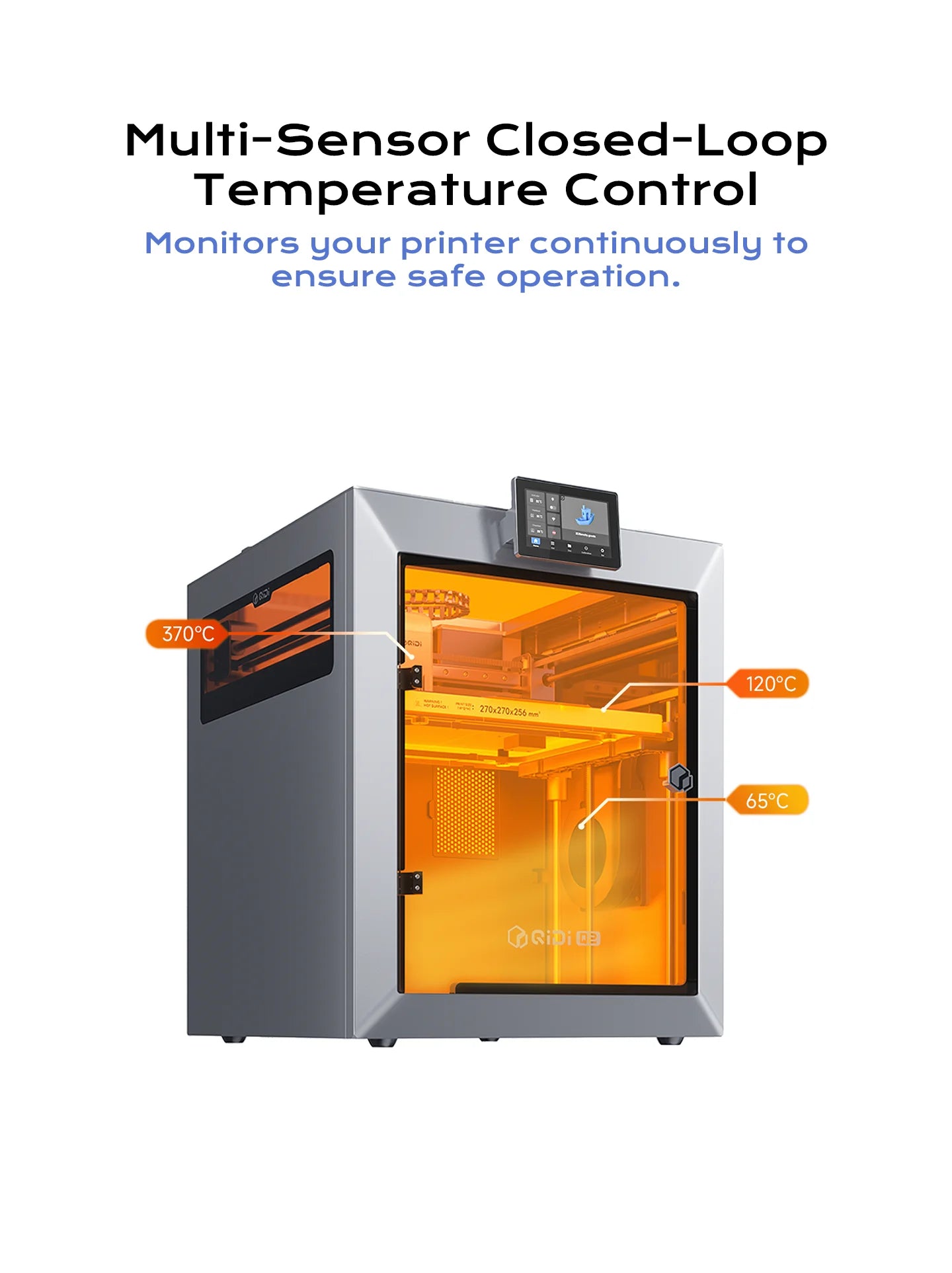 QIDI Q2 FDM 3D Printer – AI Camera, Enclosed, 65°C Heated Chamber, Air Filtration, 600mm/s
