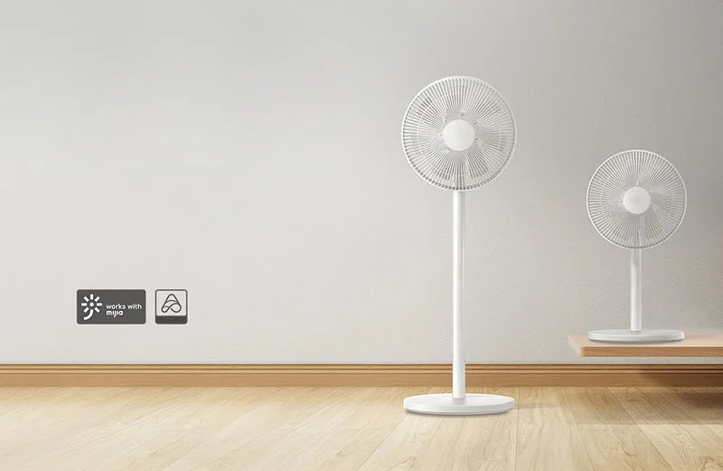 Xiaomi MIJIA Floor Fan — 7 Blade, 90° Wide-Angle Oscillation, Mi Home APP Control, Wired