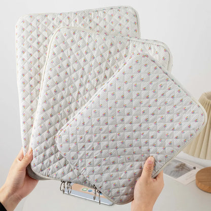 Coquette Floral Laptop Sleeve – 11"/13"/15", Cotton Liner, Carrying Case for Office