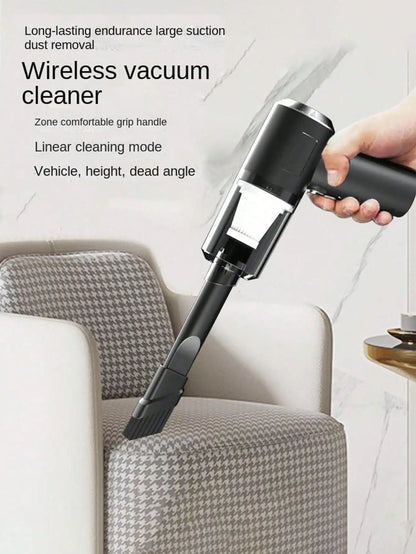 Cordless Handheld Vacuum Cleaner | Rechargeable, Multiple Nozzles for Car, Home, Pet Hair & Keyboard