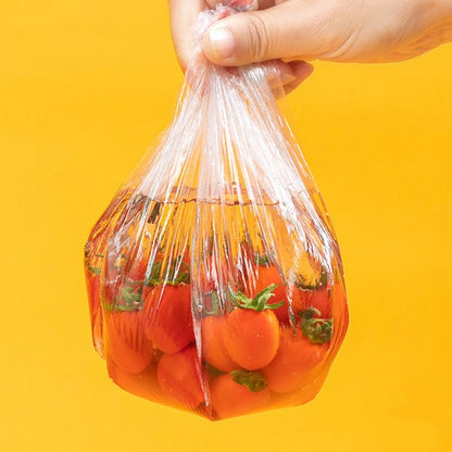 Elastic Food Cover Bags | Reusable PE Cling Wrap for Plates & Bowls | 50–1000 pcs