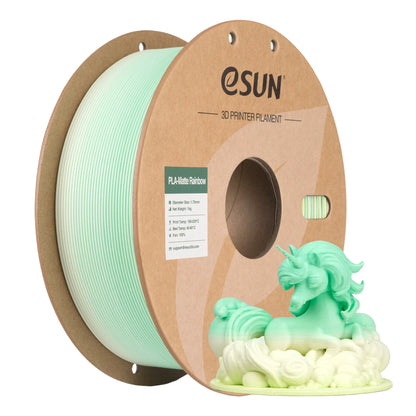 eSUN Rainbow Matte PLA Filament 1.75mm 1KG – For Bambu Lab & FDM Printers