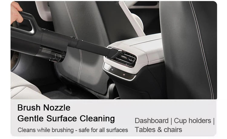 Xiaomi MIJIA Car Vacuum Cleaner – 21kPa Suction, 2400mAh Battery, Type-C Fast Charge, 150ml Dust Cup