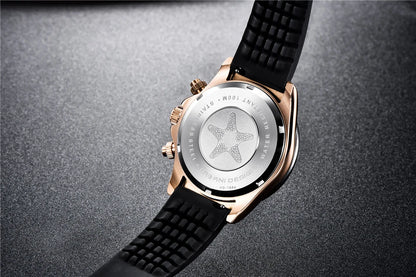 PAGANI DESIGN Men's Luxury Chronograph Watch – 100M Waterproof, Quartz Sport Wristwatch, Gift