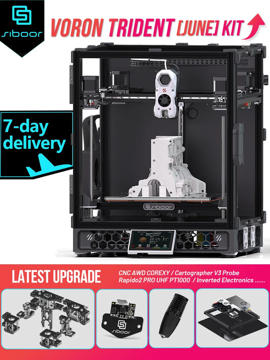 SIBOOR Voron Trident [June] CoreXY 3D Printer – High Quality Components, Full Kit