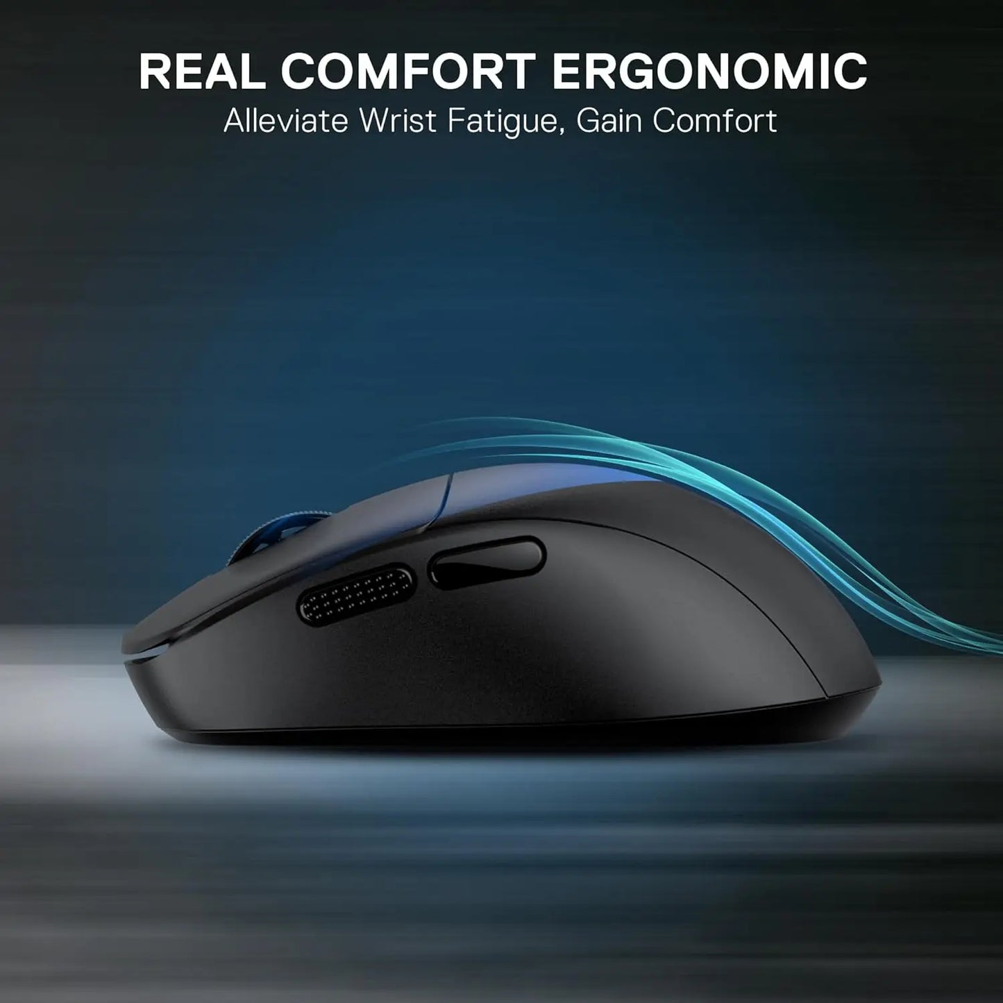 Redragon M817 Wired Gaming Mouse | 24000 DPI | 37G Ultra-Light | 5 Buttons | Ergonomic | Black Blue