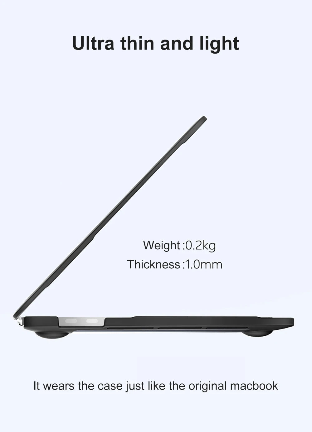 Soft TPU+PC MacBook Case – Pro 16/14/13, Air 15/13, M1–M5 (2019–2025)