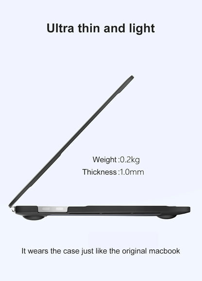 Soft TPU+PC MacBook Case – Pro 16/14/13, Air 15/13, M1–M5 (2019–2025)