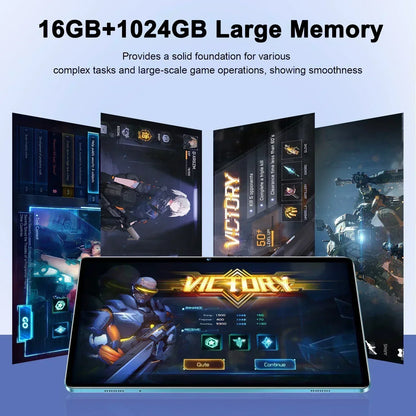 Pad 8 Pro Tablet 10.1" – Android 13, Snapdragon 8 Gen 2, 16GB RAM, 1024GB, 5G, 10000mAh