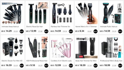 Intimate Areas Precision Shaver & Trimmer – Bikini Line, Pubic Hair & Beard Clipper for Men