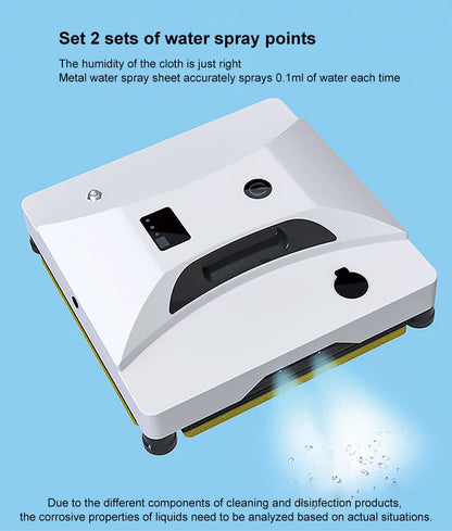 2024 Intelligent Window Cleaning Robot – Auto Water Spray, Remote Control