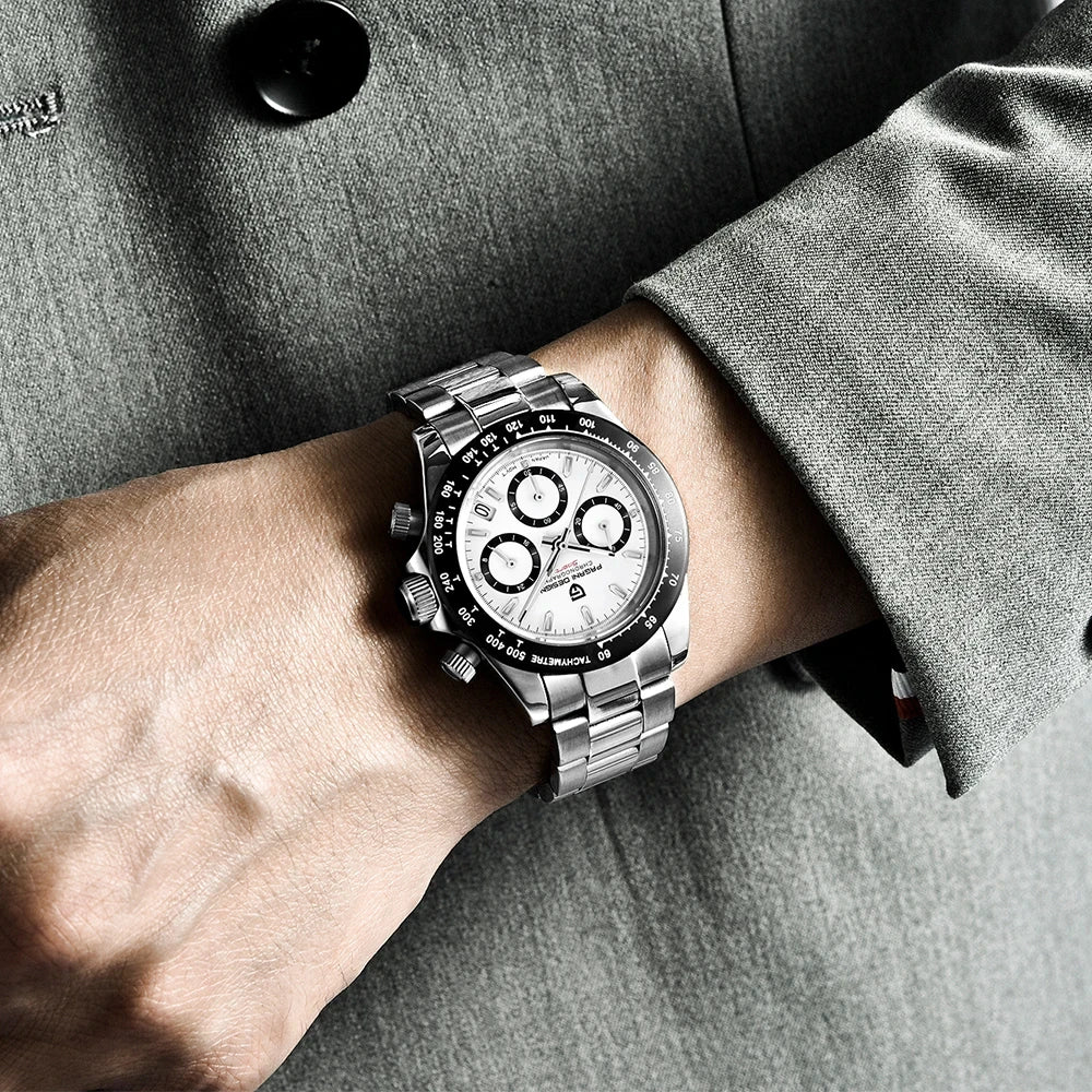 PAGANI DESIGN PD1644 Men's Quartz Chronograph Watch – Sapphire Crystal, 100M Water Resistant