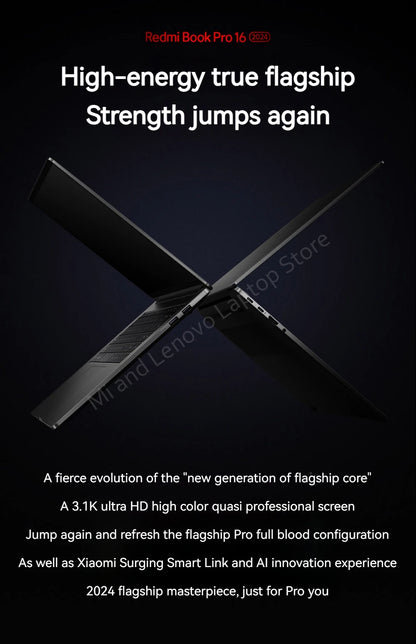 Xiaomi Redmi Book Pro 16 2024 – Intel Core Ultra 5 125H / Ultra 7 155H, 32GB DDR5, 1TB SSD, 3.1K 165Hz, Intel ARC Graphics