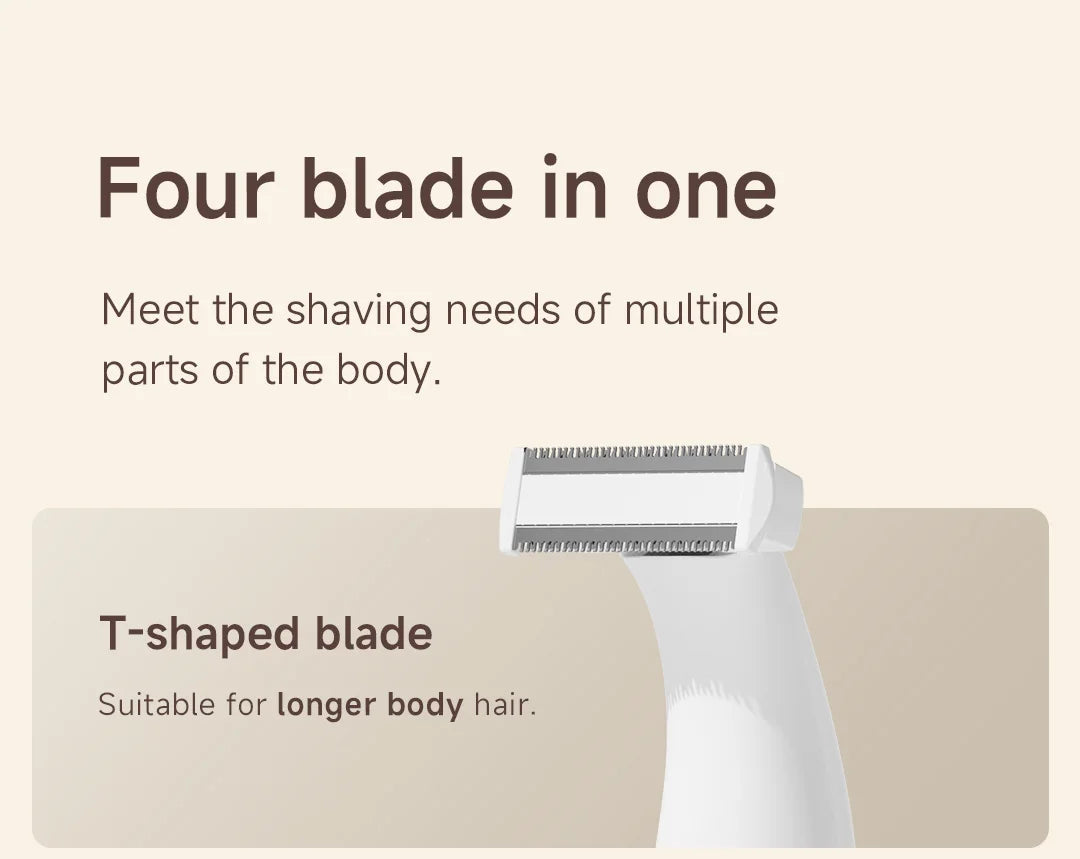 DOCO LAB 4-in-1 Electric Epilator & Hair Removal Trimmer – Cordless, Painless, Body & Bikini, Gift for Men & Women
